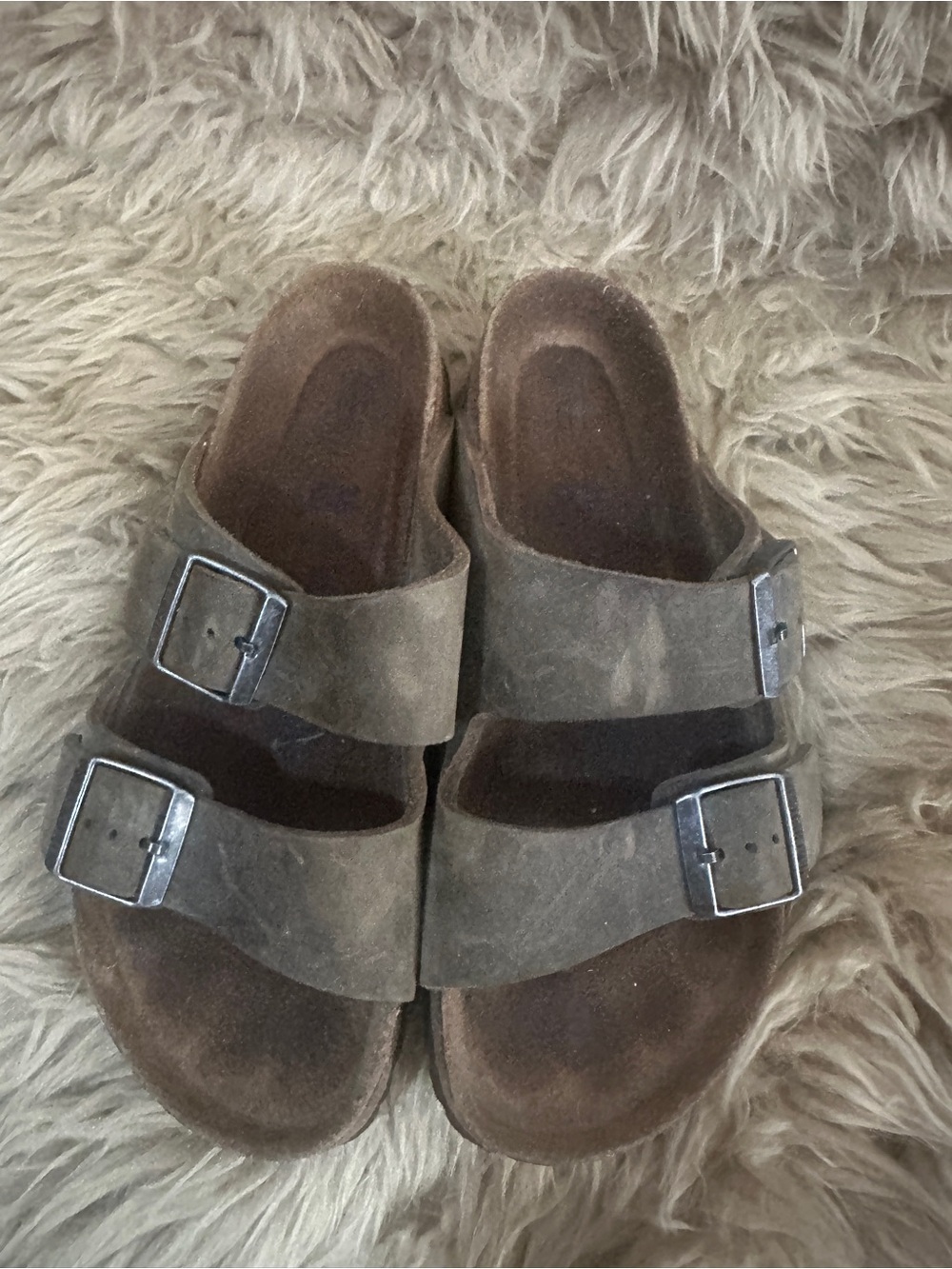 Birkenstock Arizona Leather Sandals size 38 wide with soft footbed